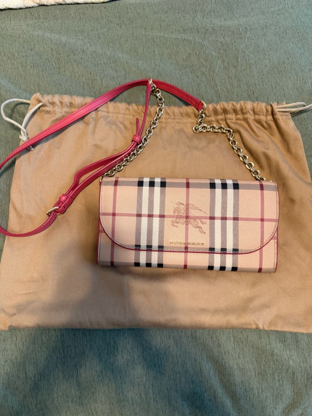 Burberry Haymarket wallet